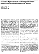 Increase in Mycobacterium avium complex isolations among patients admitted to a general hospital