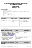 National Conversation on Public Health and Chemical Exposures Policies and Practices Work Group Meeting Summary InPerson Meeting November 13 2009 Final Document
