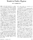 Trends in poultry hygiene