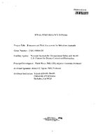 Exposure and Risk Assessment for Infectious Aerosols