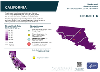 CA Congressional District 06 Stroke and Stroke Centers Map 118th Congress