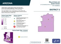 AZ Congressional District 05 Stroke and Stroke Centers Map 119th Congress
