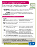 Maternity Practices in Infant Nutrition and Care in North Dakota  2011 mPINC Survey