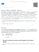 Respiratory Illnesses  Vaccination TrendsAdults