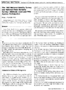 The 1980 National Natality Survey and National Fetal Mortality Surveymethods used and PHS agency participation