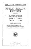 Public Health Reports  v 44 no 17  cover