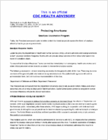 Protecting Americans  Smallpox Vaccination Program