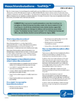 Hexachlorobutadiene  ToxFAQs CAS 87683