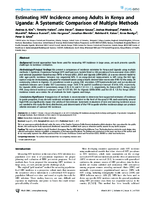 Estimating HIV Incidence among Adults in Kenya and Uganda A Systematic Comparison of Multiple Methods