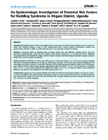 An Epidemiologic Investigation of Potential Risk Factors for Nodding Syndrome in Kitgum District Uganda