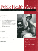 Public Health Reports  v 111 no 1  cover