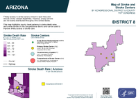 AZ Congressional District 08 Stroke and Stroke Centers Map 119th Congress