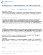 Increasing Cancer Screening Reducing Client OutofPocket Costs for Breast Cervical and Colorectal Cancers
