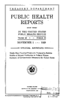 Public Health Reports  v 44 no 44  cover