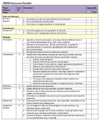 TREND Statement Checklist
