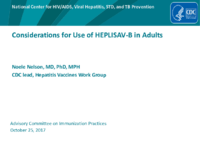 Considerations for Use of HEPLISAVB in Adults