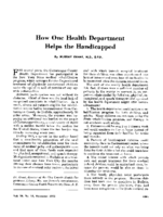 How one health department helps the handicapped