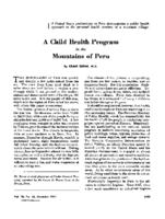 A child health program in the mountains of Peru