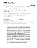 An evaluation of exclusionary medicalpsychiatric conditions in the definition of chronic fatigue syndrome