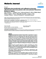 Mefloquine pharmacokinetics and mefloquineartesunate effectiveness in Peruvian patients with uncomplicated Plasmodium falciparum malaria