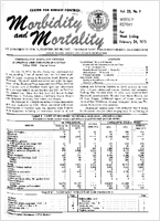 Morbidity and Mortality Weekly Report Vol 22 No 8 week ending February 24 1973