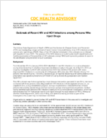 Outbreak of recent HIV and HCV infections among persons who inject drugs