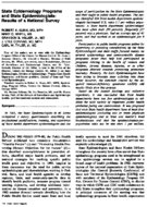 State epidemiology programs and state epidemiologists results of a national survey