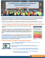 El evento de la campaa nacional de prevencin de cadas Ideas para participacin