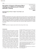 Perception of Impact of Frequent Short Training as an Enhancement of Annual Refresher Training