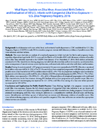 Vital Signs Update on Zika VirusAssociated Birth Defects and Evaluation of All US Infants with Congenital Zika Virus Exposure  US Zika Pregnancy Registry 2016