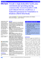 Trends in high deductible health plan enrolment and spending among commercially insured members with and without chronic conditions a Natural Experiment for Translation in Diabetes NEXTD2 Study