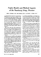 Public health and medical aspects of the Roseburg Oreg disaster