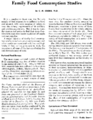 Family food consumption studies
