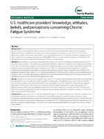 US healthcare providers knowledge attitudes beliefs and perceptions concerning Chronic Fatigue Syndrome