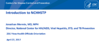 Introduction to NCHHSTP