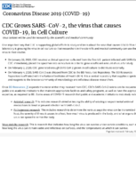 CDC Grows SARSCoV2 the Virus That Causes COVID19 in Cell Culture February 15 2020