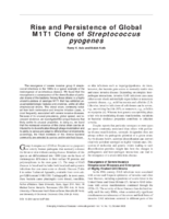 Rise and Persistence of Global M1T1 Clone of Streptococcus pyogenes