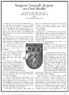 Surgeon Generals report on oral health