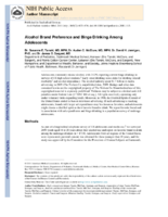 Alcohol Brand Preference and Binge Drinking Among Adolescents