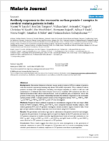Antibody responses to the merozoite surface protein1 complex in cerebral malaria patients in India