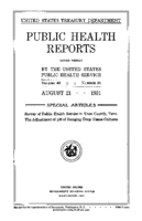 Public Health Reports  v 46 no 34  cover