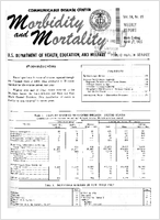 Morbidity and Mortality Weekly Report Vol 14 No 15 week ending April 17 1965