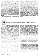 Report on fluoridation in the United States
