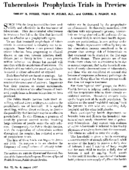 Tuberculosis prophylaxis trials in preview