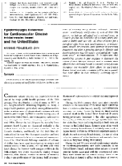 Epidemiologic evidence for cardiovascular disease initiatives in Israel and the United States