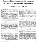 Relationship of industrial carcinogens to cancer in the general population