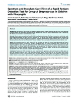 Spectrum and Inoculum Size Effect of a Rapid Antigen Detection Test for Group A Streptococcus in Children with Pharyngitis