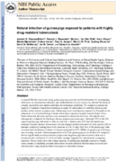 Natural infection of guinea pigs exposed to patients with highly drugresistant tuberculosis