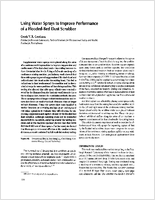 Using Water Sprays to Improve Performance of a FloodedBed Dust Scrubber