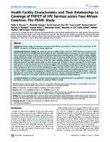 Health Facility Characteristics and Their Relationship to Coverage of PMTCT of HIV Services across Four African Countries The PEARL Study